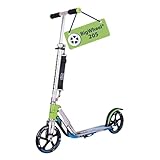 HUDORA BigWheel 205 Scooter - Stabiler Aluminium-Roller - Höhenjustierbarer & zusammenklappbarer Cityroller mit Ständer - Sportlicher Kinder- & Erwachsenenroller für bis zu 100kg