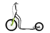 Yedoo Scooter/Tretroller CITY - NEW Model 2014 (Schwarz-Grün)