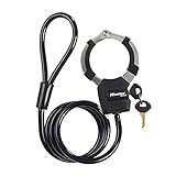 Master Lock Kabelschloss mit Schlüssel, 1 m, Ideal für Scooter Roller, Fahrrad, Kinderwagen, Sportausrüstung