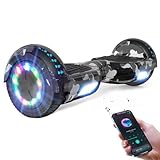 VOUUK Hoberboard 6,5-Zoll-Hoverboard mit Zwei Rädern, Mit Bluetooth-Lautsprecher, Mit LED-Lichtern Geeignet für Kinder und Erwachsene