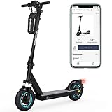 EVERCROSS EV10Z ABE E Scooter mit Straßenzulassung, 10'' Flatbarer Electric Scooter ABE, Elektroroller Erwachsene mit App & LED Display, 350W Motor, 11,4AH Batterie, 20 KM/H, duales Bremssystem