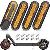 Scooter Radabdeckung mit Reflektor für Xiaomi M365, Pro,1S, Essential, Pro2, Mi3, Reflektierende Streifen Scooter Radnaben Kappe mit Schrauben Scooter Zubehör (grau)